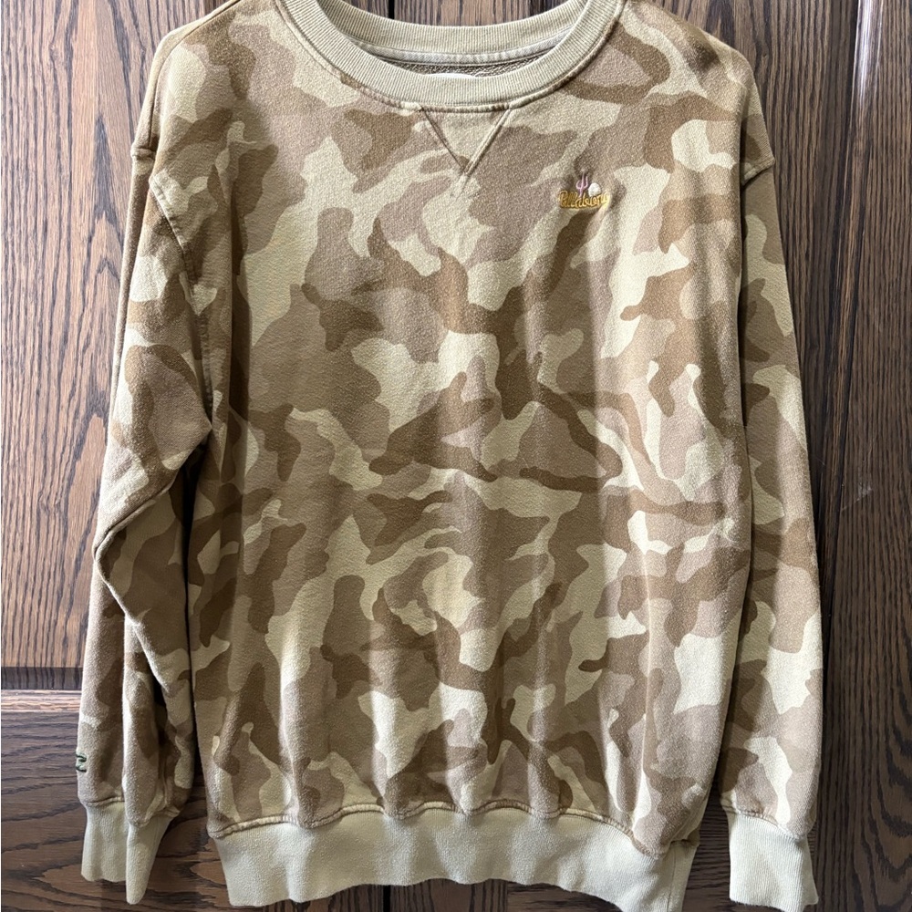 Billabong Tan Camouflage Crewneck Sweater